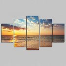 Unframed Canvas Print Landscape Modern,Five Panels Canvas Any Shape Print Wall Decor For Home Deco