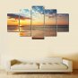 Unframed Canvas Print Landscape Modern,Five Panels Canvas Any Shape Print Wall Decor For Home Deco