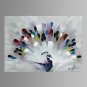 Peacock Wall Art Canvas Print Ready To Hang