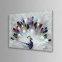 Peacock Wall Art Canvas Print Ready To Hang