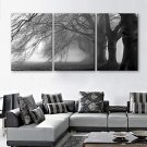E-HOME Stretched Canvas Art The Tree Decorative Painting Set of 3