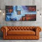 Stretched Canvas Print Abstract Classic Traditional,One Panel Canvas Horizontal Print Wall Decor F