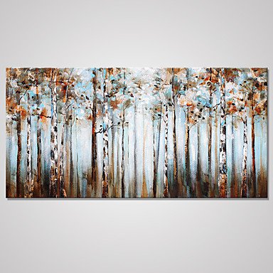 Stretched Canvas Print Floral/Botanical Modern,One Panel Canvas Horizontal Print Wall Decor For Ho