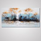 Stretched Canvas Print Landscape European Style,One Panel Canvas Horizontal Print Wall Decor For H