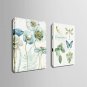 E-HOME Stretched Canvas Art Quietly Elegant Flowers And Butterflies Series 1 Decoration Painting