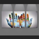Stretched Canvas PrintThree Panels Canvas Horizontal Print Wall Decor For Home Decoration