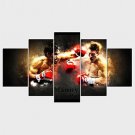 Stretched Canvas Print People Style Modern,Five Panels Canvas Any Shape Print Wall Decor For Home