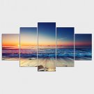 Stretched Canvas Print Famous Landscape Modern Classic,Five Panels Canvas Any Shape Print Wall Dec