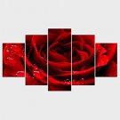 Stretched Canvas Print Floral/Botanical Modern Pastoral,Five Panels Canvas Any Shape Print Wall De
