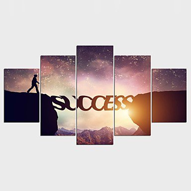 Stretched Canvas Print Abstract Modern Classic,Five Panels Canvas Any Shape Print Wall Decor For H