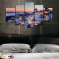 Unframed Canvas Print Landscape Modern,Five Panels Canvas Any Shape Print Wall Decor For Home Deco