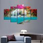 Unframed Canvas Print Landscape Modern,Five Panels Canvas Any Shape Print Wall Decor For Home Deco