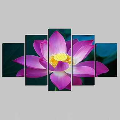 Unframed Canvas Print Landscape Modern,Five Panels Canvas Any Shape Print Wall Decor For Home Deco