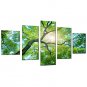 Landscape Floral/Botanical Modern Pastoral,Five Panels Canvas Any Shape Print Wall Decor For Home