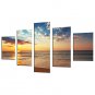 Canvas Set Abstract Landscape Modern Realism,Five Panels Canvas Any Shape Print Wall Decor For Hom
