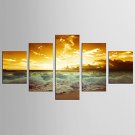 Canvas Set Famous Landscape Modern Realism,Five Panels Canvas Any Shape Print Wall Decor For Home