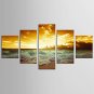Canvas Set Famous Landscape Modern Realism,Five Panels Canvas Any Shape Print Wall Decor For Home