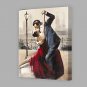 IARTS Oil Painting Lover Dancing Waltz in Paris Modern Abstract Art Acrylic Canvas Wall Art For