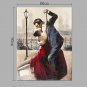 IARTS Oil Painting Lover Dancing Waltz in Paris Modern Abstract Art Acrylic Canvas Wall Art For