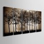 E-HOME Stretched Canvas Art The Night Under The Shadows of The Trees Decoration Painting  Set of