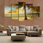 Unframed Canvas Print Landscape Modern,Five Panels Canvas Any Shape Print Wall Decor For Home Deco