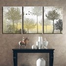 Stretched Canvas Print Canvas Set Botanical Three Panels Horizontal Print Wall Decor For Home Deco