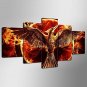 Stretched Canvas Print Animal Fantasy Style Modern,Five Panels Canvas Any Shape Print Wall Decor F