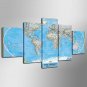 Stretched Canvas Print Famous Abstract Landscape Style Modern,Five Panels Canvas Any Shape Print W