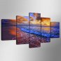 Stretched Canvas Print Landscape Style Modern,Five Panels Canvas Any Shape Print Wall Decor For Ho