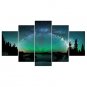 Stretched Canvas Print Landscape Style Modern,Five Panels Canvas Any Shape Print Wall Decor For Ho
