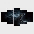 Stretched Canvas Print People Style Modern,Five Panels Canvas Any Shape Print Wall Decor For Home