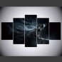 Stretched Canvas Print People Style Modern,Five Panels Canvas Any Shape Print Wall Decor For Home