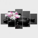 Floral/Botanical Style Modern,Five Panels Canvas Any Shape Print Wall Decor For Home Decoration