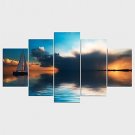 Stretched Canvas Print Still Life Leisure Style Modern,Five Panels Canvas Any Shape Print Wall Dec
