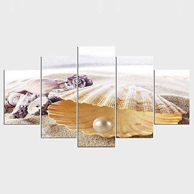 Stretched Canvas Print Still Life Leisure Style Modern,Five Panels Canvas Any Shape Print Wall Dec