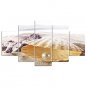 Stretched Canvas Print Still Life Leisure Style Modern,Five Panels Canvas Any Shape Print Wall Dec