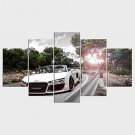 Stretched Canvas Print Landscape Leisure Style Modern,Five Panels Canvas Any Shape Print Wall Deco