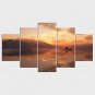 Stretched Canvas Print Landscape Style Modern,Five Panels Canvas Any Shape Print Wall Decor For Ho