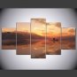 Stretched Canvas Print Landscape Style Modern,Five Panels Canvas Any Shape Print Wall Decor For Ho