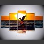 Stretched Canvas Print Animal Style Modern,Five Panels Canvas Any Shape Print Wall Decor For Home
