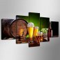 Stretched Canvas Print Still Life Leisure Style Modern,Five Panels Canvas Any Shape Print Wall Dec