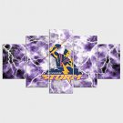 Stretched Canvas Print People Floral/Botanical Style Modern,Five Panels Canvas Any Shape Print Wal