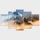 Stretched Canvas Print Animal Style Modern,Five Panels Canvas Any Shape Print Wall Decor For Home