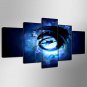 Stretched Canvas Print Animal Fantasy Style Modern,Five Panels Canvas Any Shape Print Wall Decor F