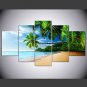 Floral/Botanical Style Modern,Five Panels Canvas Any Shape Print Wall Decor For Home Decoration