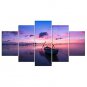 Stretched Canvas Print Landscape Style Modern,Five Panels Canvas Any Shape Print Wall Decor For Ho