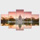 Stretched Canvas Print Landscape Still Life Style Classic,Five Panels Canvas Any Shape Print Wall