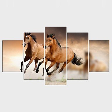 Stretched Canvas Print Still Life Animal ModernFive Panels Canvas Any Shape Print Wall Decor For H