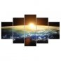 Stretched Canvas Print Landscape Still Life Modern,Five Panels Canvas Any Shape Print Wall Decor F