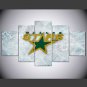 Stretched Canvas Print Still Life Leisure Style Modern,Five Panels Canvas Any Shape Print Wall Dec